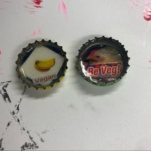 Misc., Bottle Caps for DIY Arts & Crafts Go Vegan/Stay Vegan